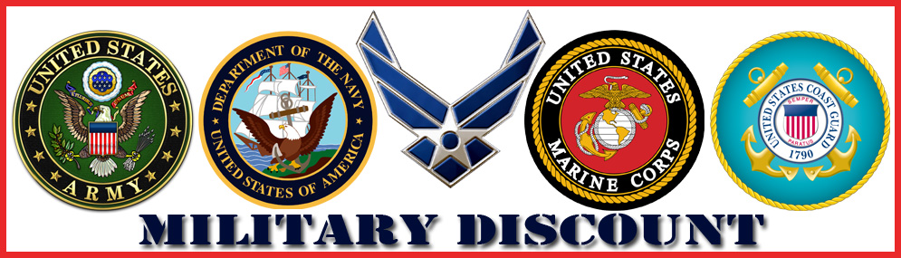 10% Off for all Military Service Men and Women